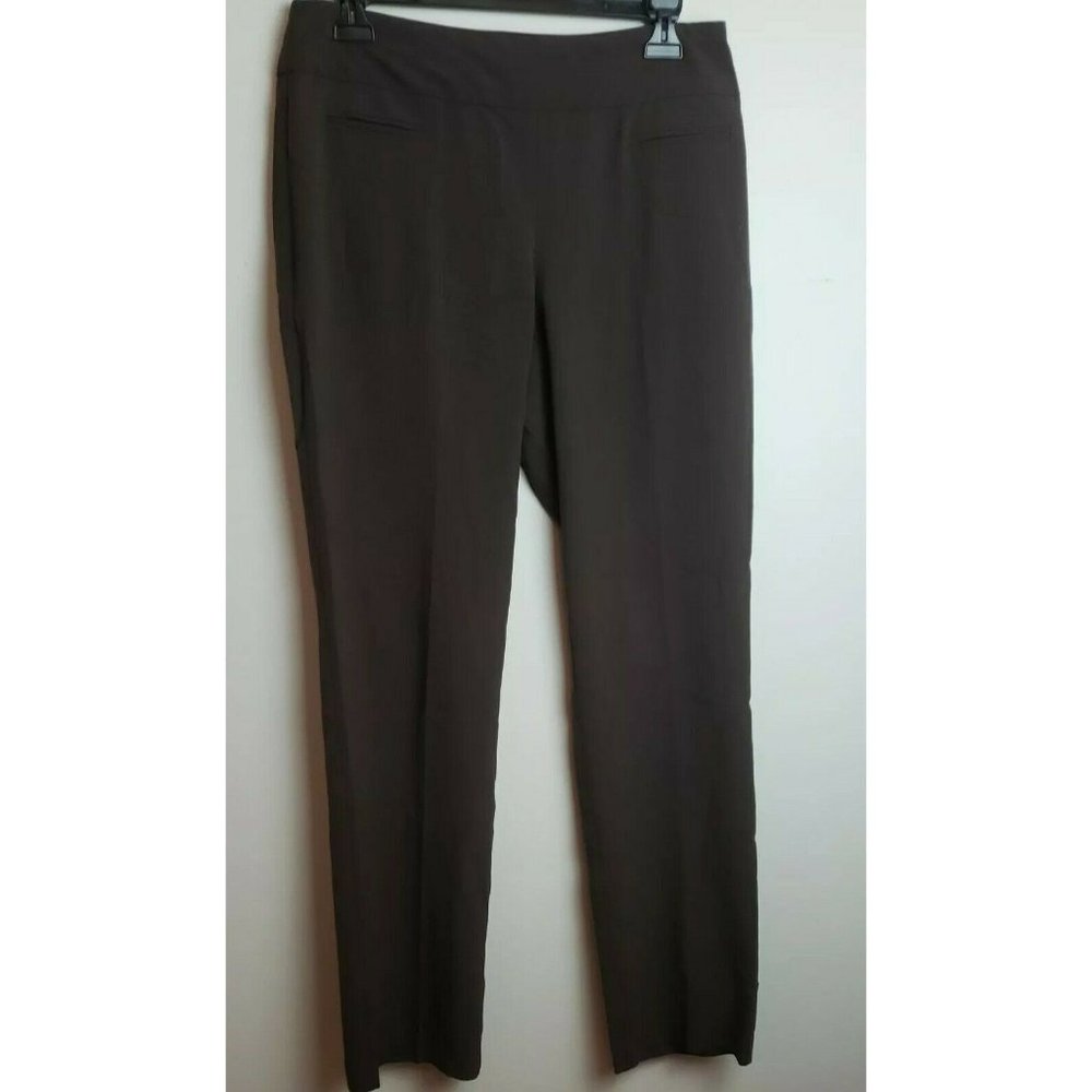 Dressbarn Womens Pants Brown Size 6 Stretch